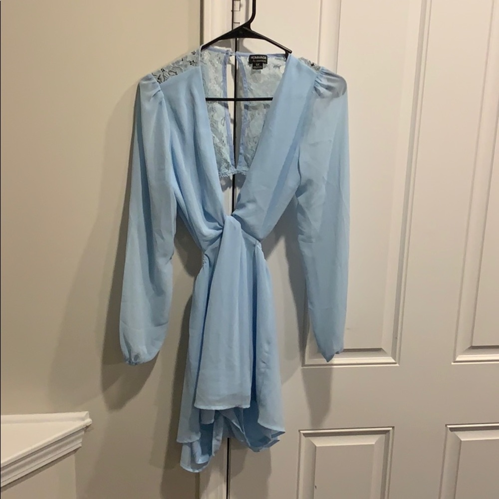 Light blue boutique romper